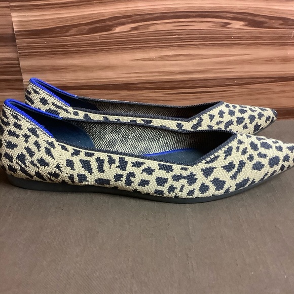 Rothy’s Cheetah Pointed Toe Flats - Picture 2 of 6